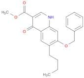 3-​Quinolinecarboxylic acid, 6-​butyl-​1,​4-​dihydro-​4-​oxo-​7-​(phenylmethoxy)​-​, methyl ester
