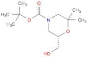4-Morpholinecarboxylic acid, 6-(hydroxymethyl)-2,2-dimethyl-, 1,1-dimethylethyl ester, (6S)-