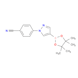 Benzonitrile, 4-[4-(4,4,5,5-tetramethyl-1,3,2-dioxaborolan-2-yl)-1H-pyrazol-1-yl]-