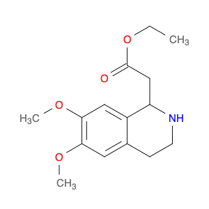 1-Isoquinolineacetic acid, 1,2,3,4-tetrahydro-6,7-dimethoxy-, ethyl ester