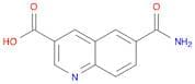 3-Quinolinecarboxylic acid, 6-(aminocarbonyl)-