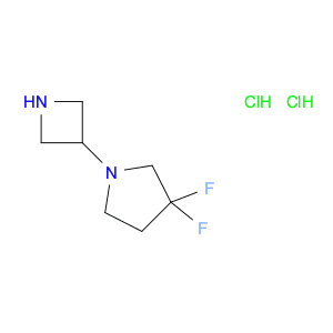 Pyrrolidine, 1-(3-azetidinyl)-3,3-difluoro-, hydrochloride (1:2)