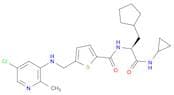 2-Thiophenecarboxamide, 5-[[(5-chloro-2-methyl-3-pyridinyl)amino]methyl]-N-[(1S)-1-(cyclopentylmet…