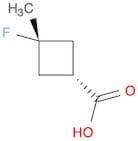 cis-3-fluoro-3-methylcyclobutane-1-carboxylic acid