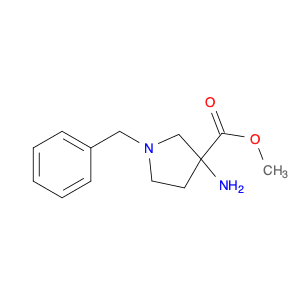 3-Pyrrolidinecarboxylic acid, 3-amino-1-(phenylmethyl)-, methyl ester
