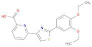 2-Pyridinecarboxylic acid, 6-[2-(3,4-diethoxyphenyl)-4-thiazolyl]-