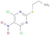 Pyrimidine, 4,6-dichloro-5-nitro-2-(propylthio)-