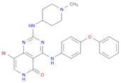 8-Bromo-2-[(1-methyl-4-piperidinyl)amino]-4-[(4-phenoxyphenyl)amino]pyrido[4,3-d]pyrimidin-5(6H)-o…