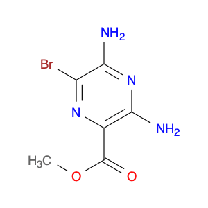 2-Pyrazinecarboxylic acid, 3,5-diamino-6-bromo-, methyl ester