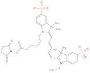 3H-Indolium, 2-[5-[1-[6-[(2,5-dioxo-1-pyrrolidinyl)oxy]-6-oxohexyl]-1,3-dihydro-3,3-dimethyl-5-sul…