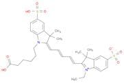 3H-Indolium, 2-[5-[1-(5-carboxypentyl)-1,3-dihydro-3,3-dimethyl-5-sulfo-2H-indol-2-ylidene]-1,3-pe…