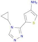 5-(4-Cyclopropyl-4H-1,2,4-triazol-3-yl)thiophen-3-amine
