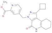 Methyl 4-((1-cyclobutyl-4-oxo-4,5,6,7,8,9-hexahydro-3H-pyrazolo[3,4-c]quinolin-3-yl)methyl)picolin…