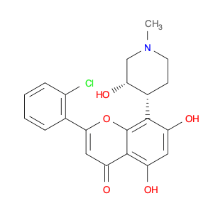 2-(2-Chlorophenyl)-5,7-dihydroxy-8-[(3S,4R)-3-hydroxy-1-methyl-4-piperidinyl]-4H-1-benzopyran-4-one