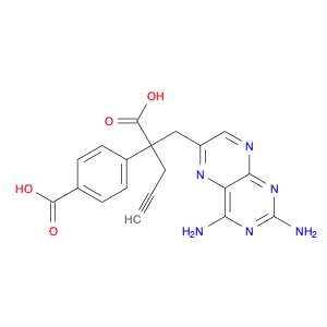 4-(2-Carboxy-1-(2,4-diaminopteridin-6-yl)pent-4-yn-2-yl)benzoic acid