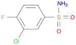 3-chloro-4-fluorobenzene-1-sulfonamide