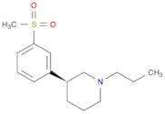 Piperidine, 3-[3-(methylsulfonyl)phenyl]-1-propyl-, (3S)-