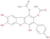 1,2,4,7,8-Dibenzofuranpentol, 3-(4-hydroxyphenyl)-, 1,2-diacetate