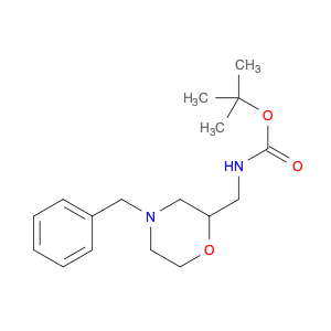 Carbamic acid, N-[[4-(phenylmethyl)-2-morpholinyl]methyl]-, 1,1-dimethylethyl ester