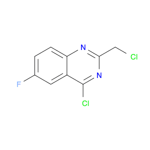 QUINAZOLINE, 4-CHLORO-2-(CHLOROMETHYL)-6-FLUORO-