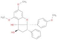 8bH-Cyclopenta[b]benzofuran-1,8b-diol, 1,2,3,3a-tetrahydro-6,8-dimethoxy-3a-(4-methoxyphenyl)-3-ph…