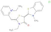 Pyridinium, 1-ethyl-2-[[3-ethyl-5-(3-methyl-2(3H)-benzothiazolylidene)-4-oxo-2-thiazolidinylidene]…