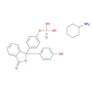 1(3H)-Isobenzofuranone, 3-(4-hydroxyphenyl)-3-[4-(phosphonooxy)phenyl]-, compd. with cyclohexanami…