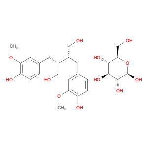 β-D-Glucopyranose, diglycoside with (2R,3R)-2,3-bis[(4-hydroxy-3-methoxyphenyl)methyl]-1,4-butaned…