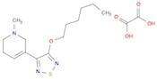 Pyridine, 3-[4-(hexyloxy)-1,2,5-thiadiazol-3-yl]-1,2,5,6-tetrahydro-1-methyl-, ethanedioate (1:1)