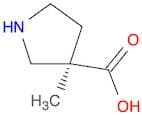 3-Pyrrolidinecarboxylic acid, 3-methyl-, (3R)-