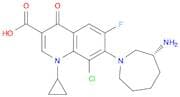 7-[(3R)-3-aminoazepan-1-yl]-8-chloro-1-cyclopropyl-6-fluoro-4-oxo-1,4-dihydroquinoline-3-carboxyli…