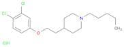 Piperidine, 4-[2-(3,4-dichlorophenoxy)ethyl]-1-pentyl-, hydrochloride (1:1)