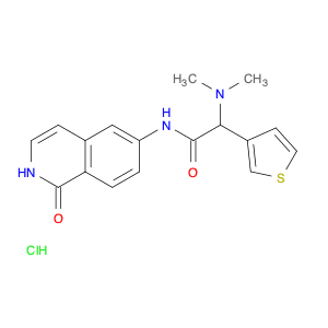3-Thiopheneacetamide, N-(1,2-dihydro-1-oxo-6-isoquinolinyl)-α-(dimethylamino)-, hydrochloride (1:1)