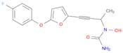 Urea, N-[3-[5-(4-fluorophenoxy)-2-furanyl]-1-methyl-2-propyn-1-yl]-N-hydroxy-