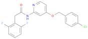 N-[4-[(4-Chlorophenyl)methoxy]-2-pyridinyl]-2,6-difluorobenzeneacetamide