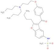 N-[2-Butyl-3-[4-[3-(dibutylamino)propoxy]benzoyl]-5-benzofuranyl]methanesulfonamide