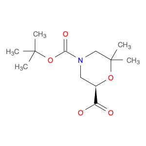 2,4-Morpholinedicarboxylic acid, 6,6-dimethyl-, 4-(1,1-dimethylethyl) ester, (2R)-