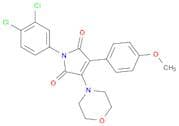 1H-Pyrrole-2,5-dione, 1-(3,4-dichlorophenyl)-3-(4-methoxyphenyl)-4-(4-morpholinyl)-