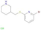 2-Bromo-6-((piperidin-3-ylmethyl)thio)pyridine hydrochloride