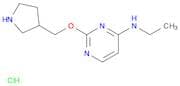 4-Pyrimidinamine, N-ethyl-2-(3-pyrrolidinylmethoxy)-, hydrochloride (1:1)