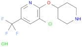 Pyridine, 3-chloro-2-(4-piperidinyloxy)-5-(trifluoromethyl)-, hydrochloride (1:1)