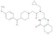 1-Piperidineacetamide, N-(cyclopropylmethyl)-4-(4-methoxybenzoyl)-N-[(3,5,7,8-tetrahydro-4-oxo-4H-…
