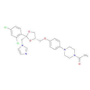 Ethanone, 1-[4-[4-[[(2R,4S)-2-(2,4-dichlorophenyl)-2-(1H-imidazol-1-ylmethyl)-1,3-dioxolan-4-yl]me…