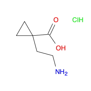 Cyclopropanecarboxylic acid, 1-(2-aminoethyl)-, hydrochloride (1:1)