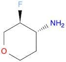 (3S,4R)-3-Fluorooxan-4-amine hydrochloride
