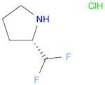 Pyrrolidine, 2-(difluoromethyl)-, hydrochloride (1:1), (2S)-