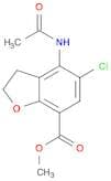 7-Benzofurancarboxylic acid, 4-(acetylamino)-5-chloro-2,3-dihydro-, methyl ester