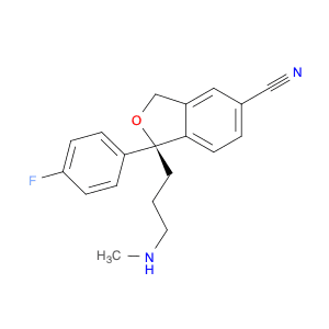 5-Isobenzofurancarbonitrile, 1-(4-fluorophenyl)-1,3-dihydro-1-[3-(methylamino)propyl]-, (1S)-
