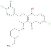 7-Chloro-3-(3,4-dichlorophenyl)-1-((1-ethylpiperidin-3-yl)imino)-10-hydroxy-1,2,3,4-tetrahydroacri…