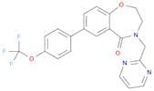 1,4-Benzoxazepin-5(2H)-one, 3,4-dihydro-4-(2-pyrimidinylmethyl)-7-[4-(trifluoromethoxy)phenyl]-